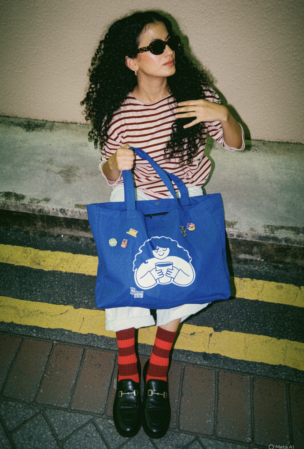 Multiple totes, white top