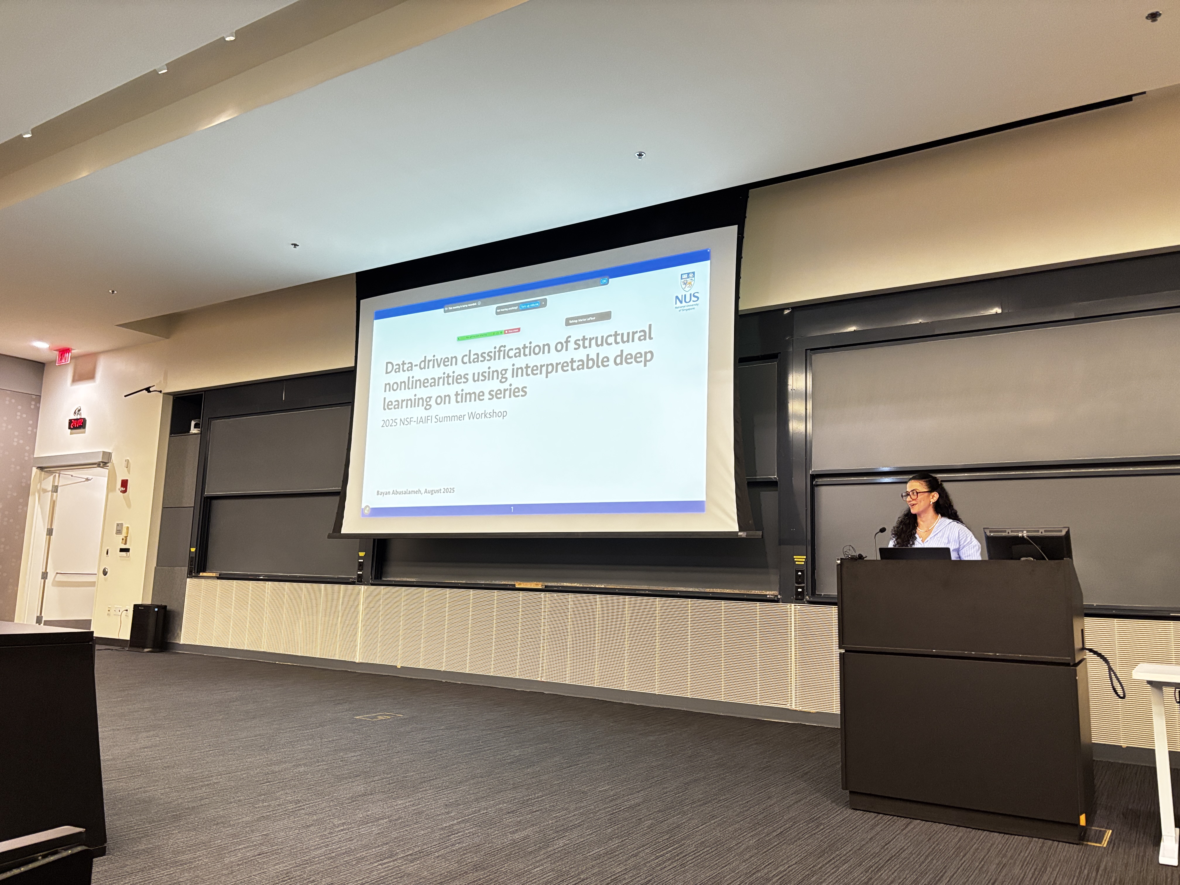 Bayan presenting — talk title slide