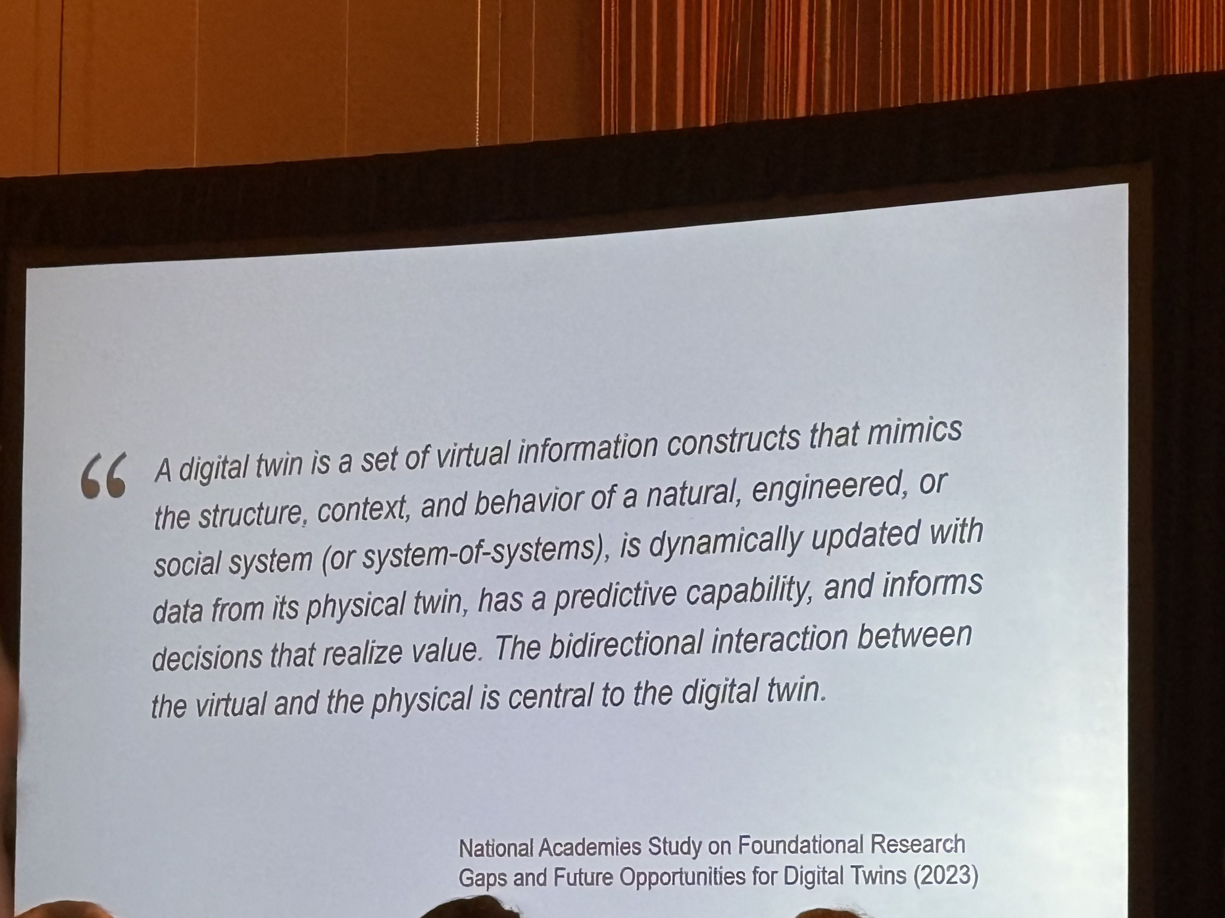 Digital twin definition slide
