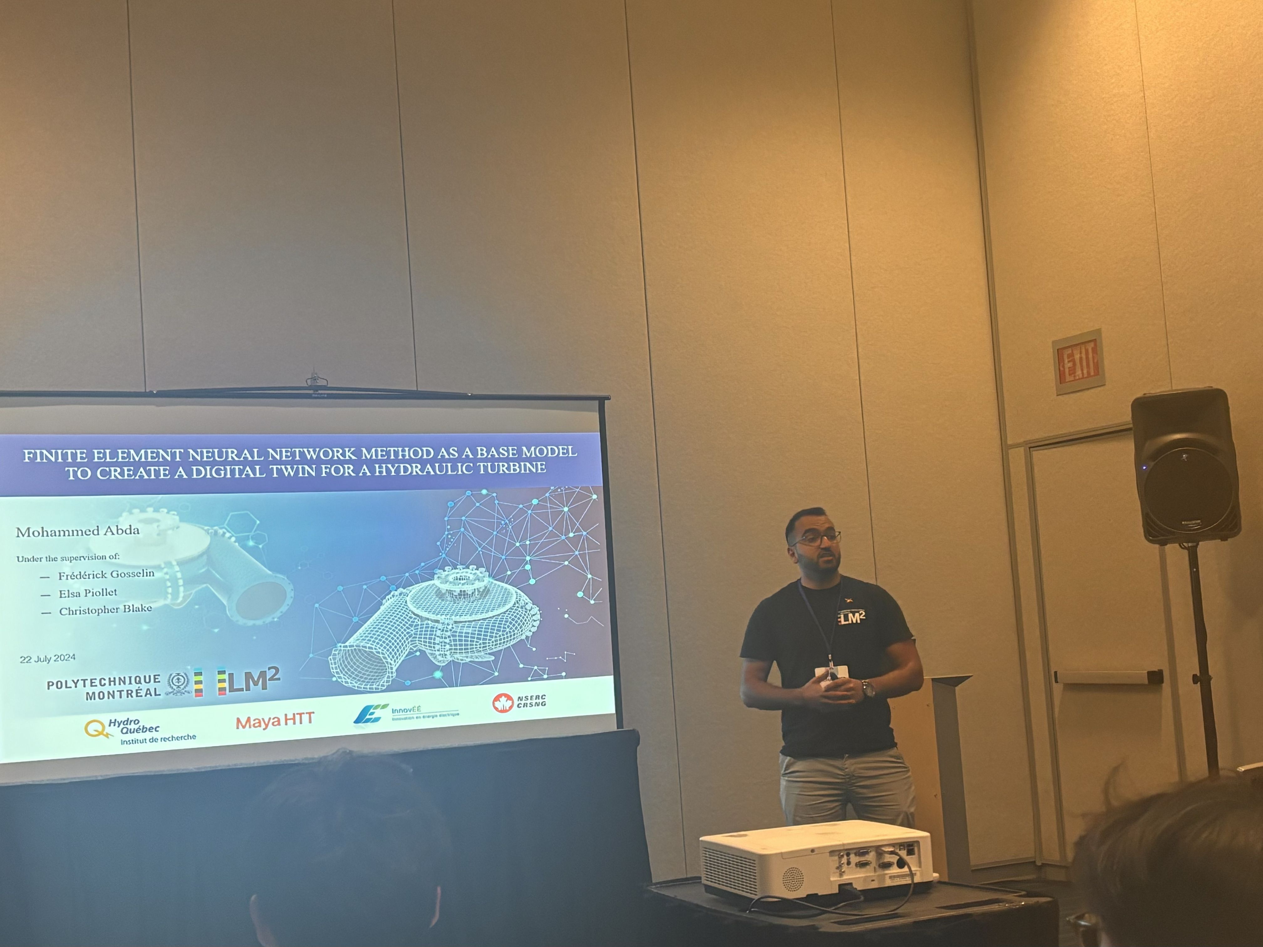 Mohammed Abda delivering his session