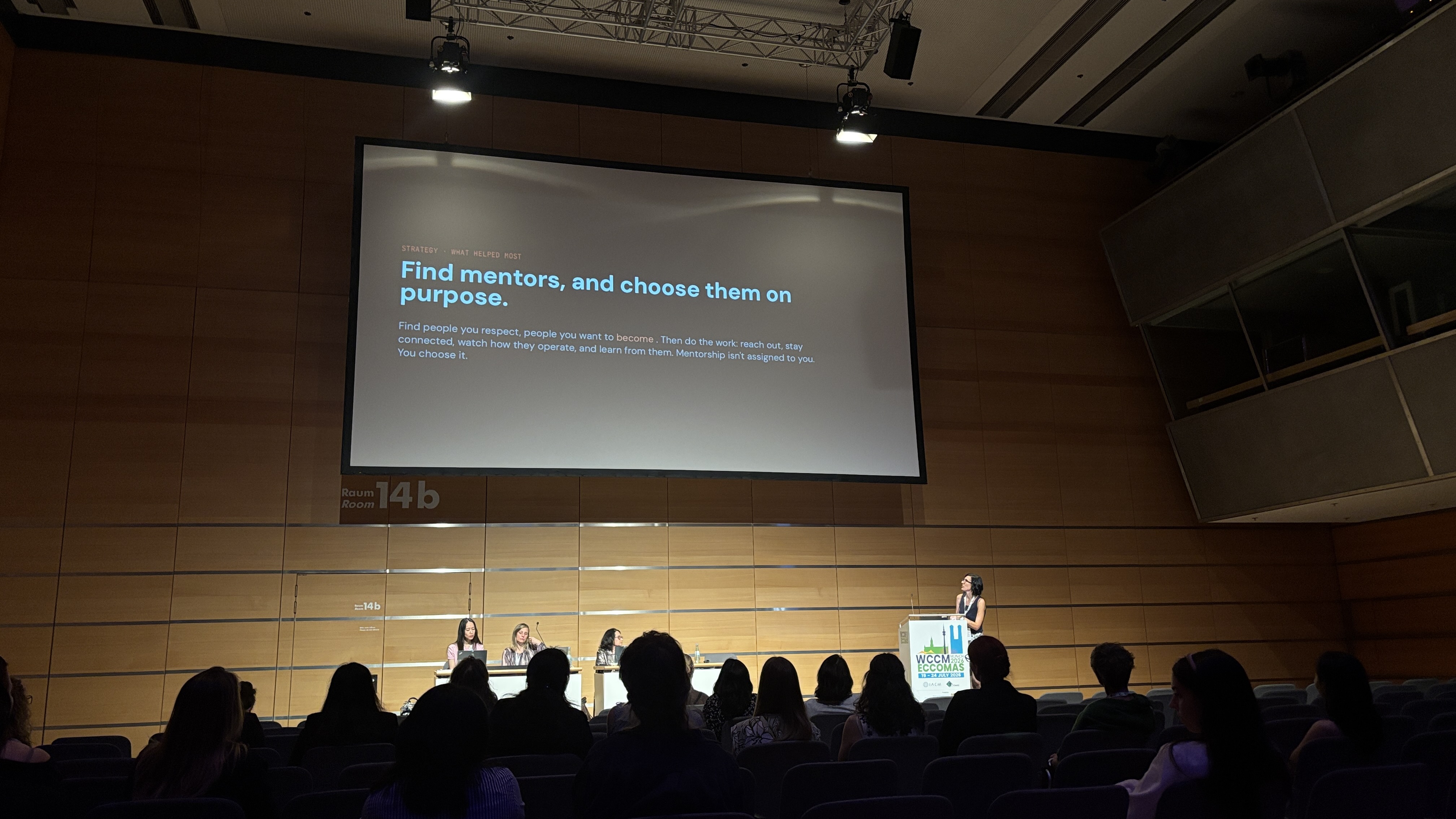 IACM Female Research Chapter panel discussion — 'Find mentors, and choose them on purpose'